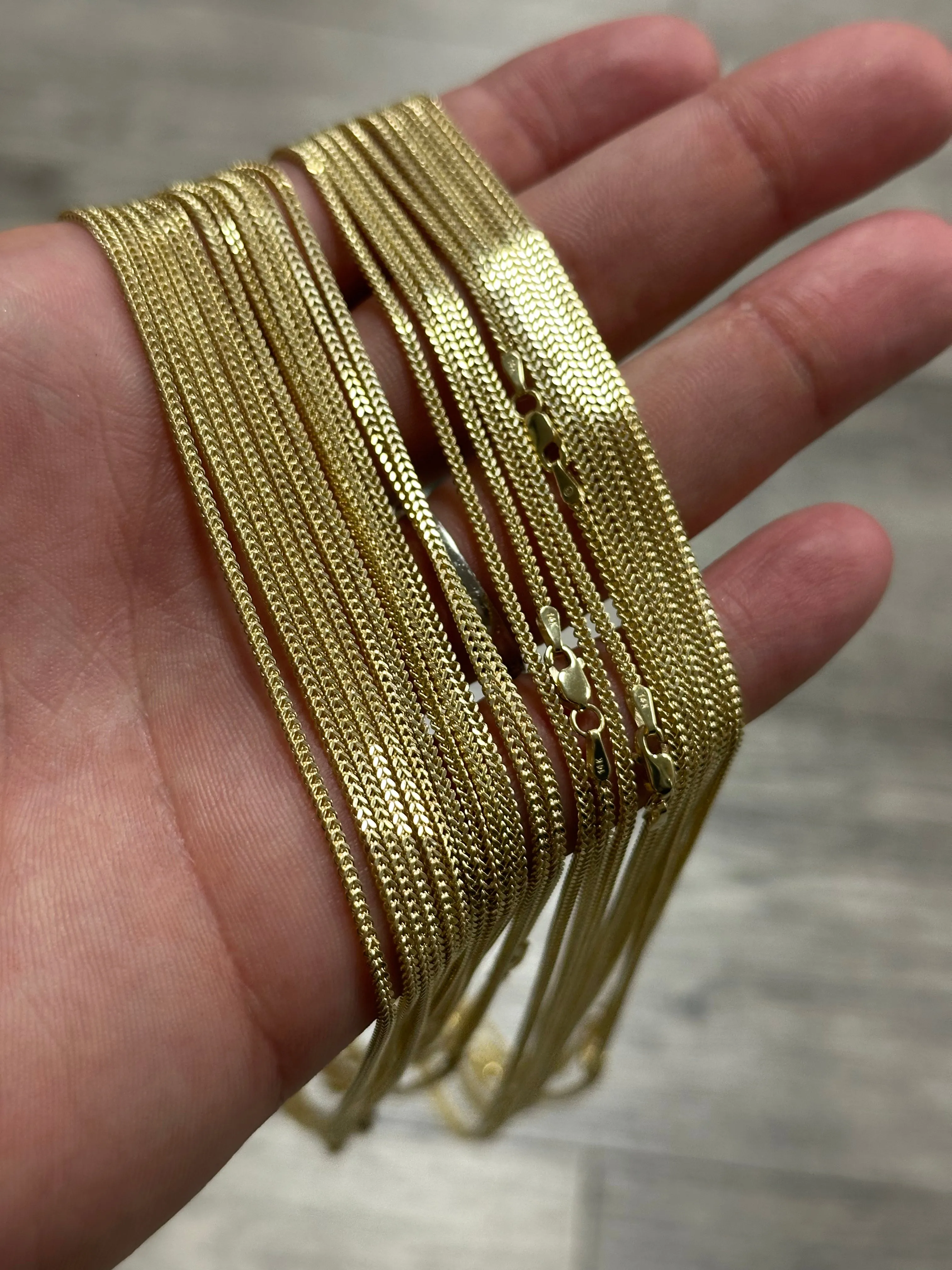 10k Yellow Gold Franco Chain 1.5mm x 20inch  - 226352