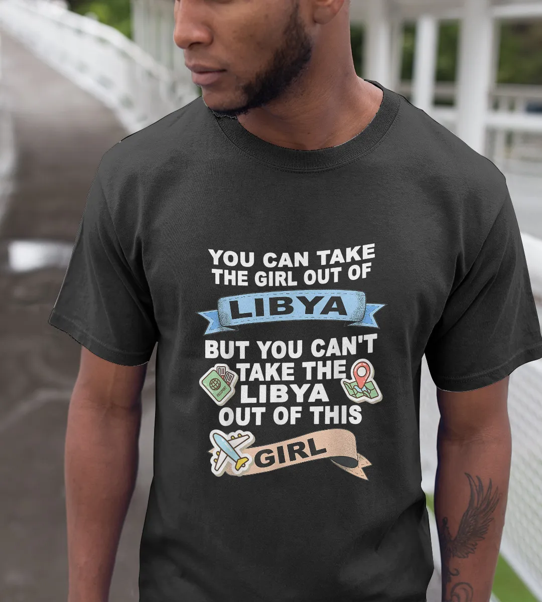 1sttheworld T-Shirt - Girl From Libya  Relocation T-Shirt Black A35