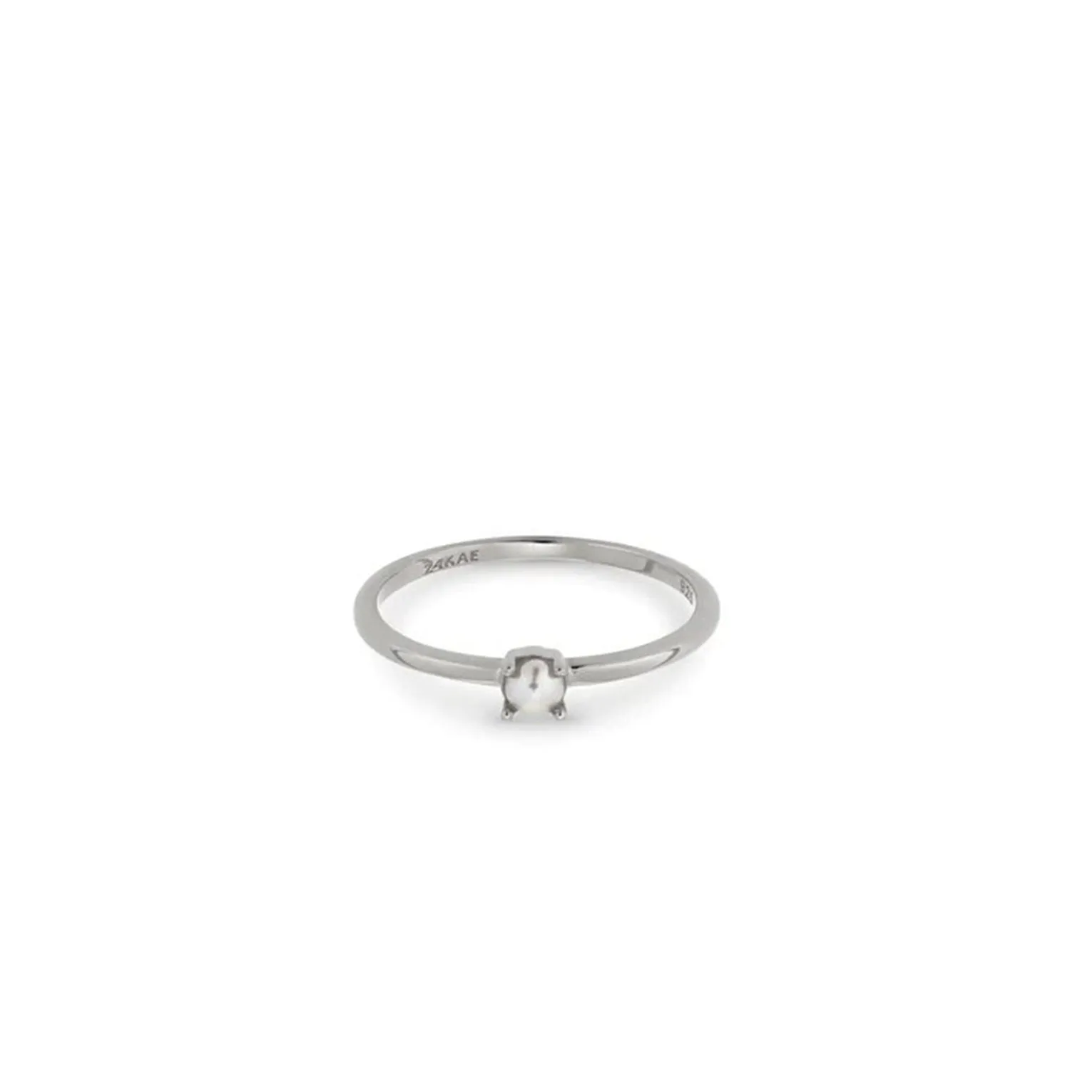 24Kae Pearl Ring, Silver