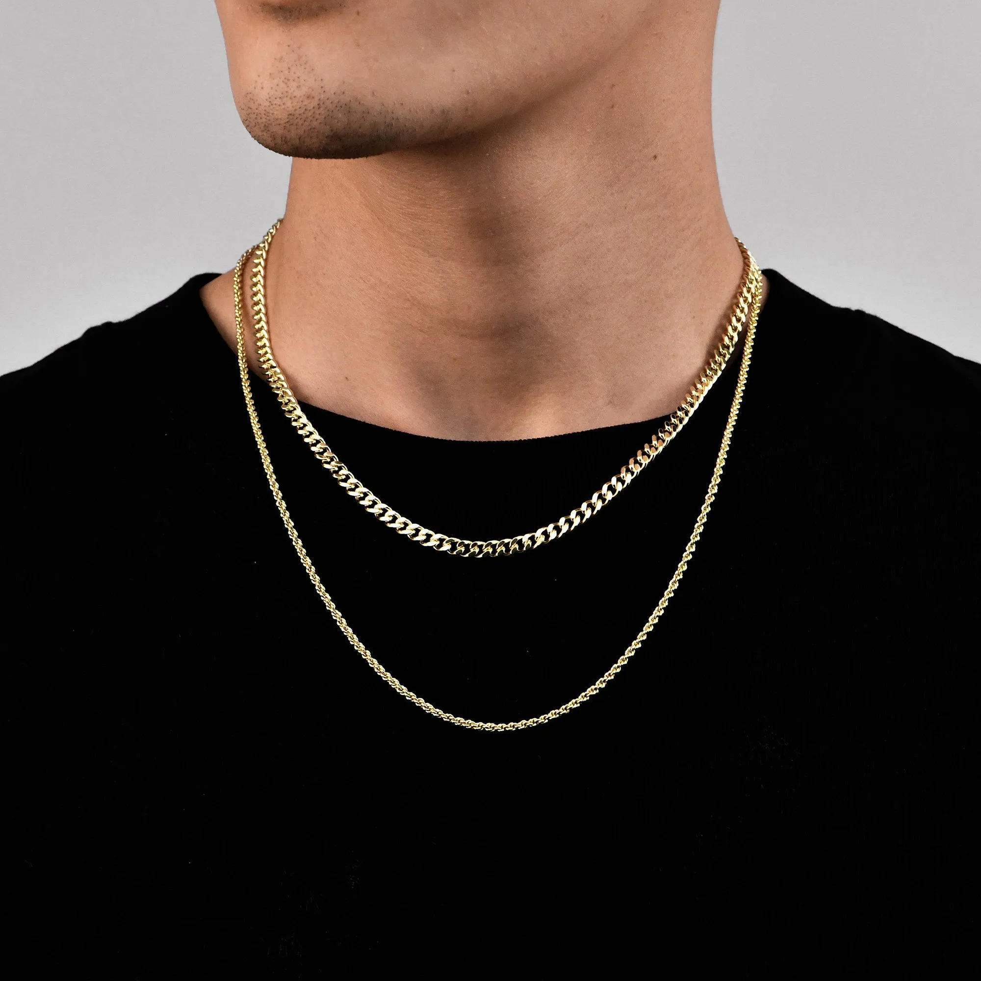 2.5mm Rope Chain   5mm Cuban Link Bundle