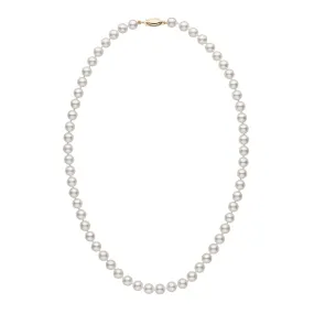 6.0-6.5 mm 18 Inch White Akoya AA  Pearl Necklace