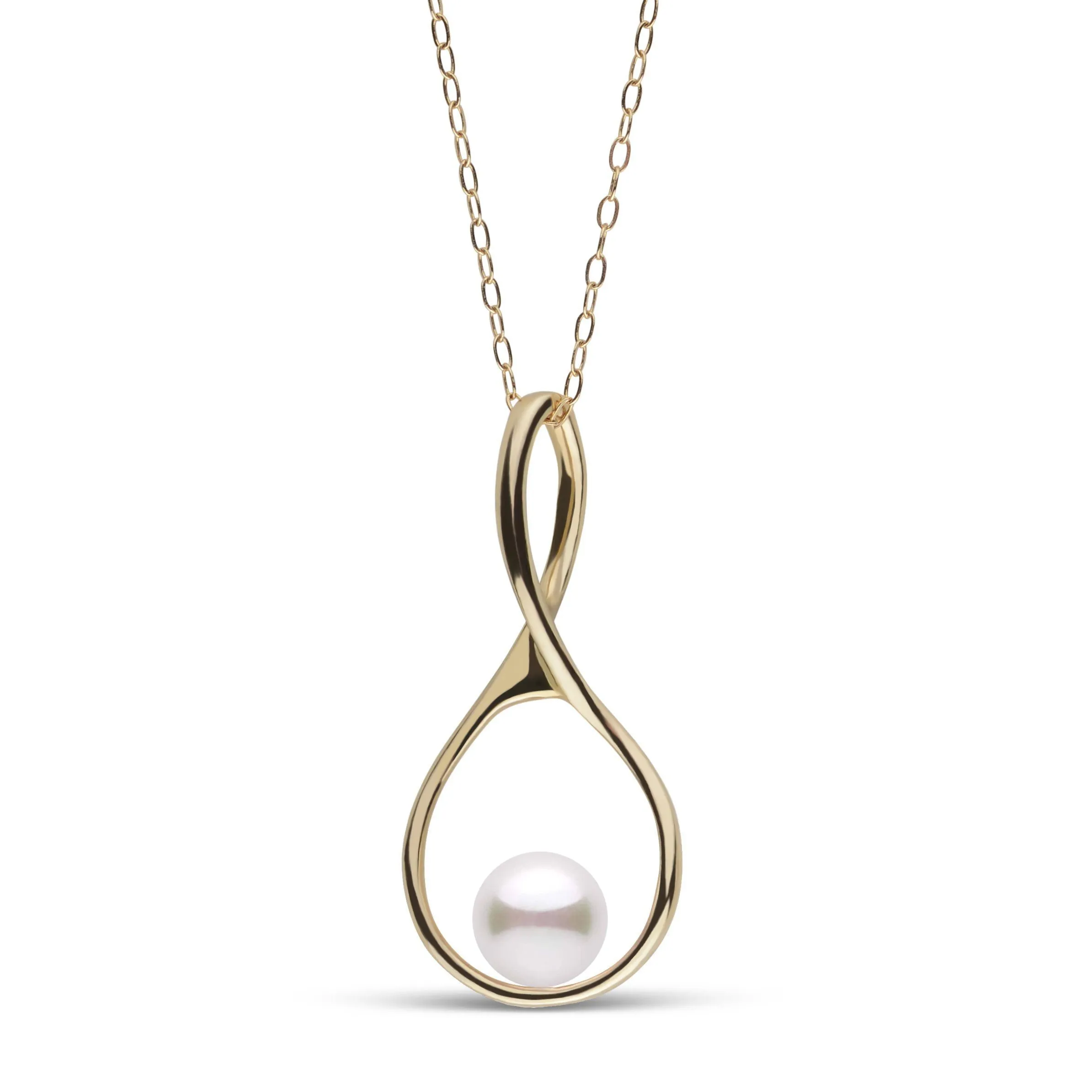 6.0-6.5 mm Akoya Pearl Wishbone Collection Pendant