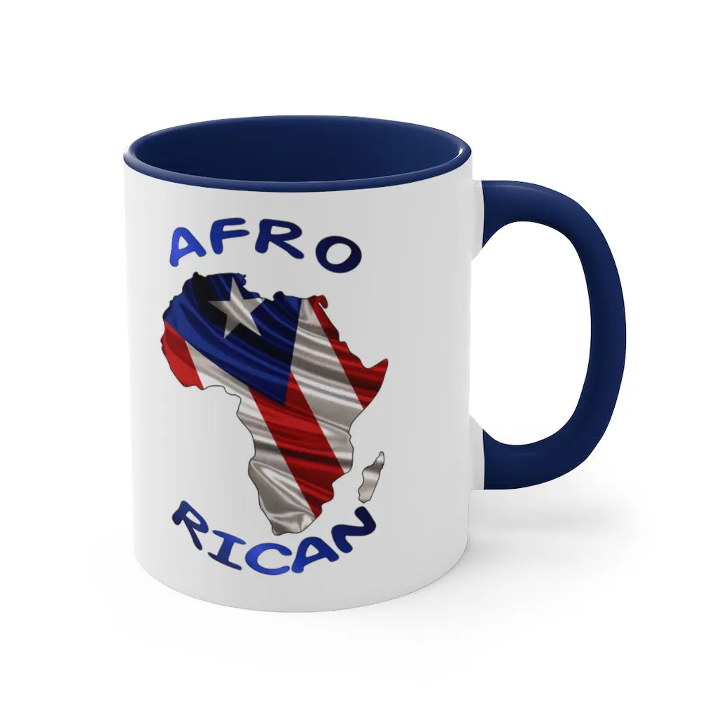 Afro Rican 1 - Accent Coffee Mug, 11oz