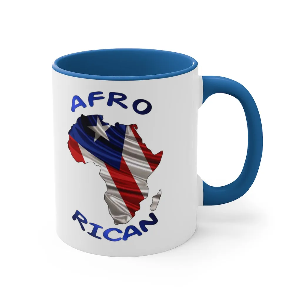 Afro Rican 1 - Accent Coffee Mug, 11oz