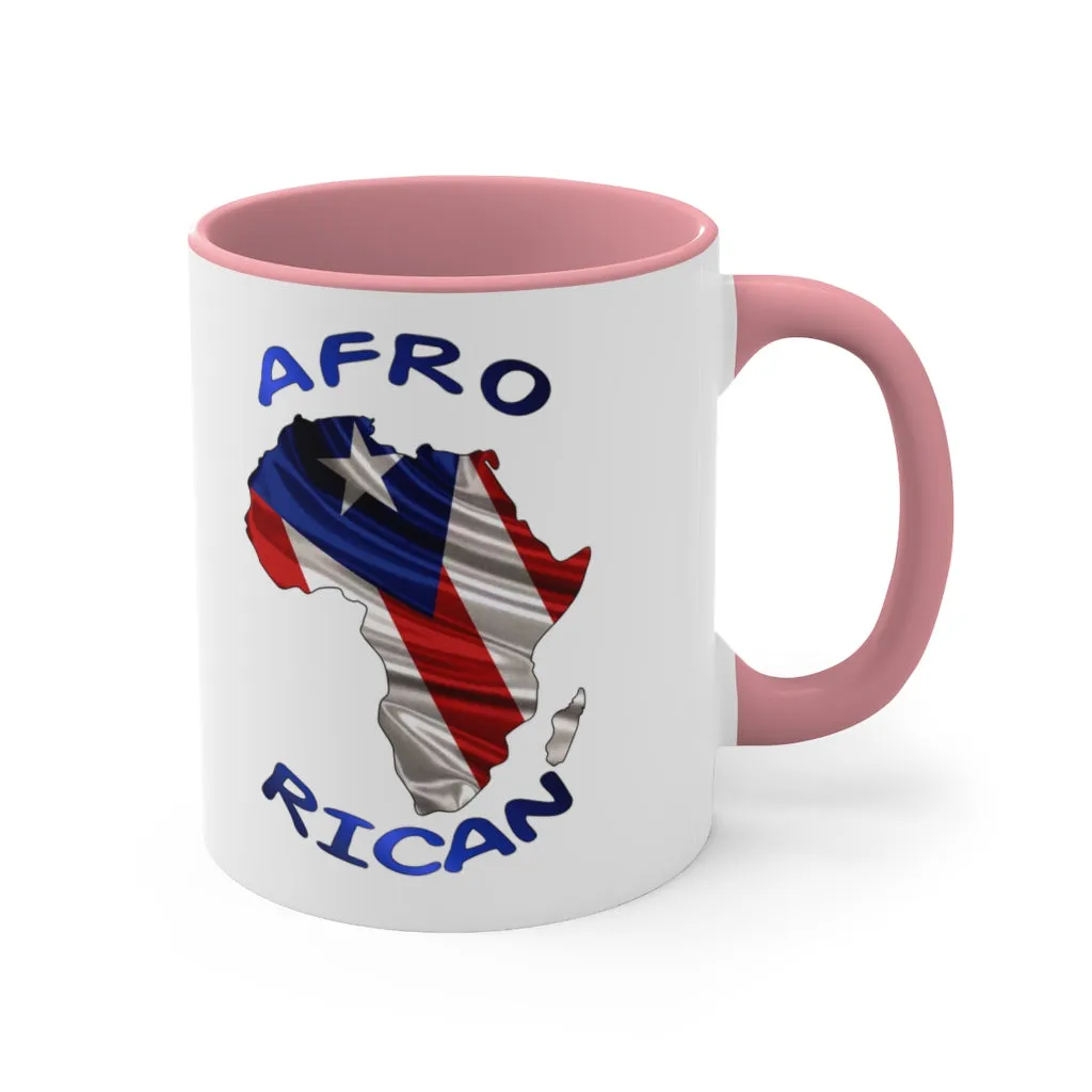 Afro Rican 1 - Accent Coffee Mug, 11oz