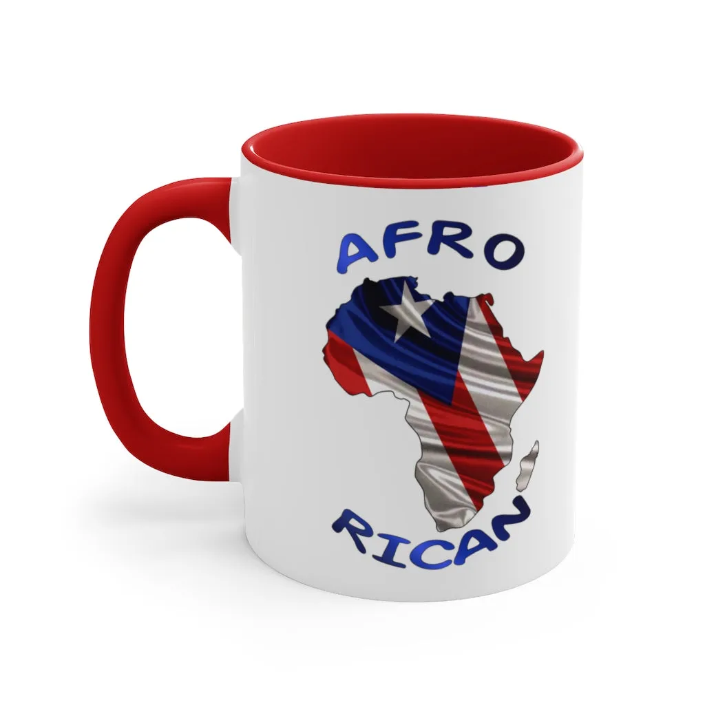 Afro Rican 1 - Accent Coffee Mug, 11oz