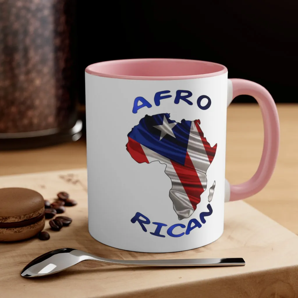 Afro Rican 1 - Accent Coffee Mug, 11oz