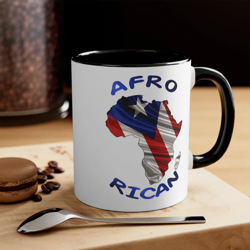 Afro Rican 1 - Accent Coffee Mug, 11oz