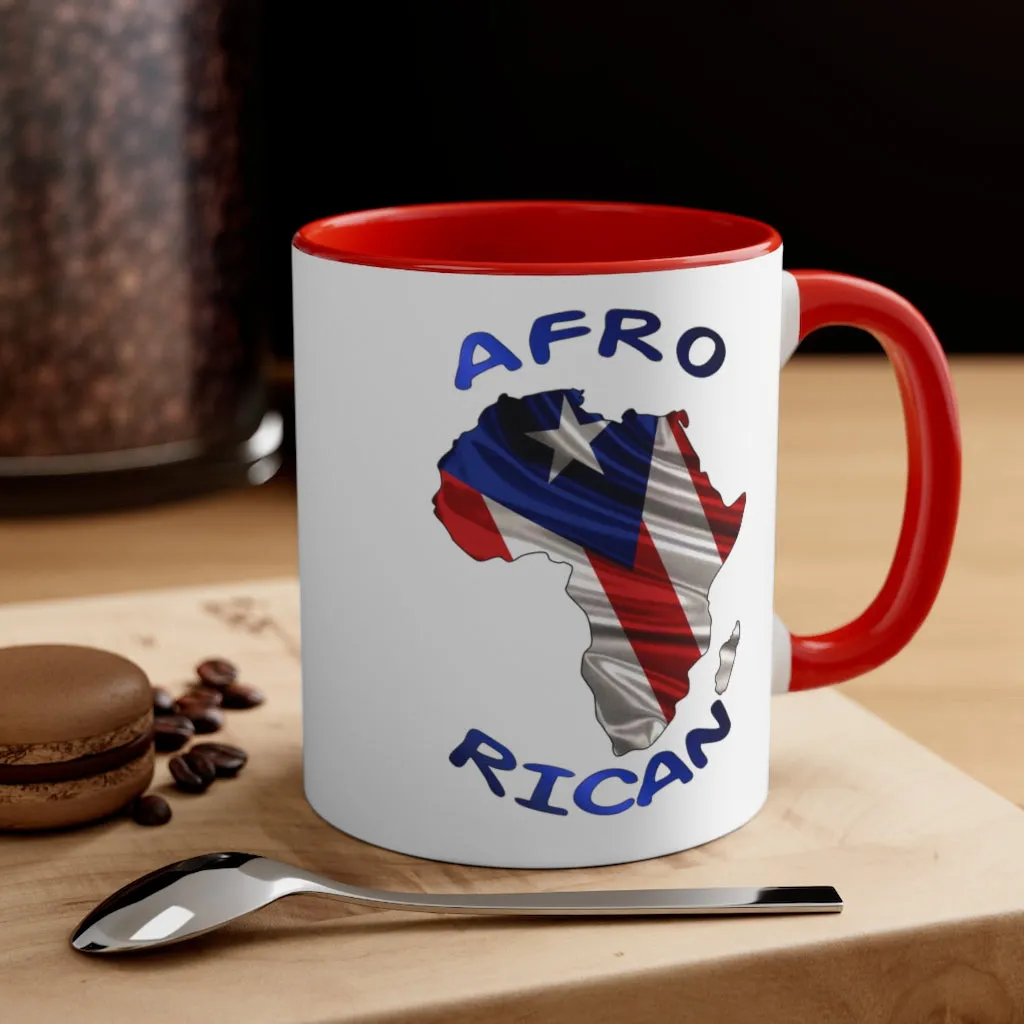 Afro Rican 1 - Accent Coffee Mug, 11oz