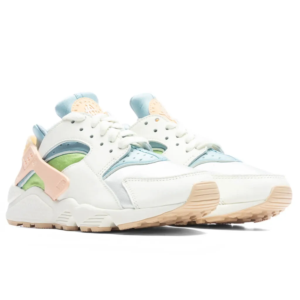 Air Huarache SE Women's - Sail/Arctic Orange/Worn Blue/Vivid Green