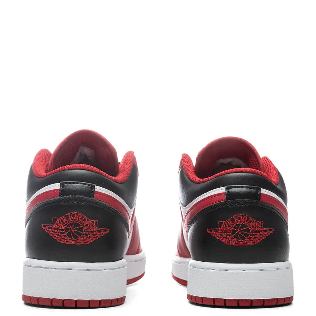 Air Jordan 1 Low  (GS) - White/Gym Red/Black