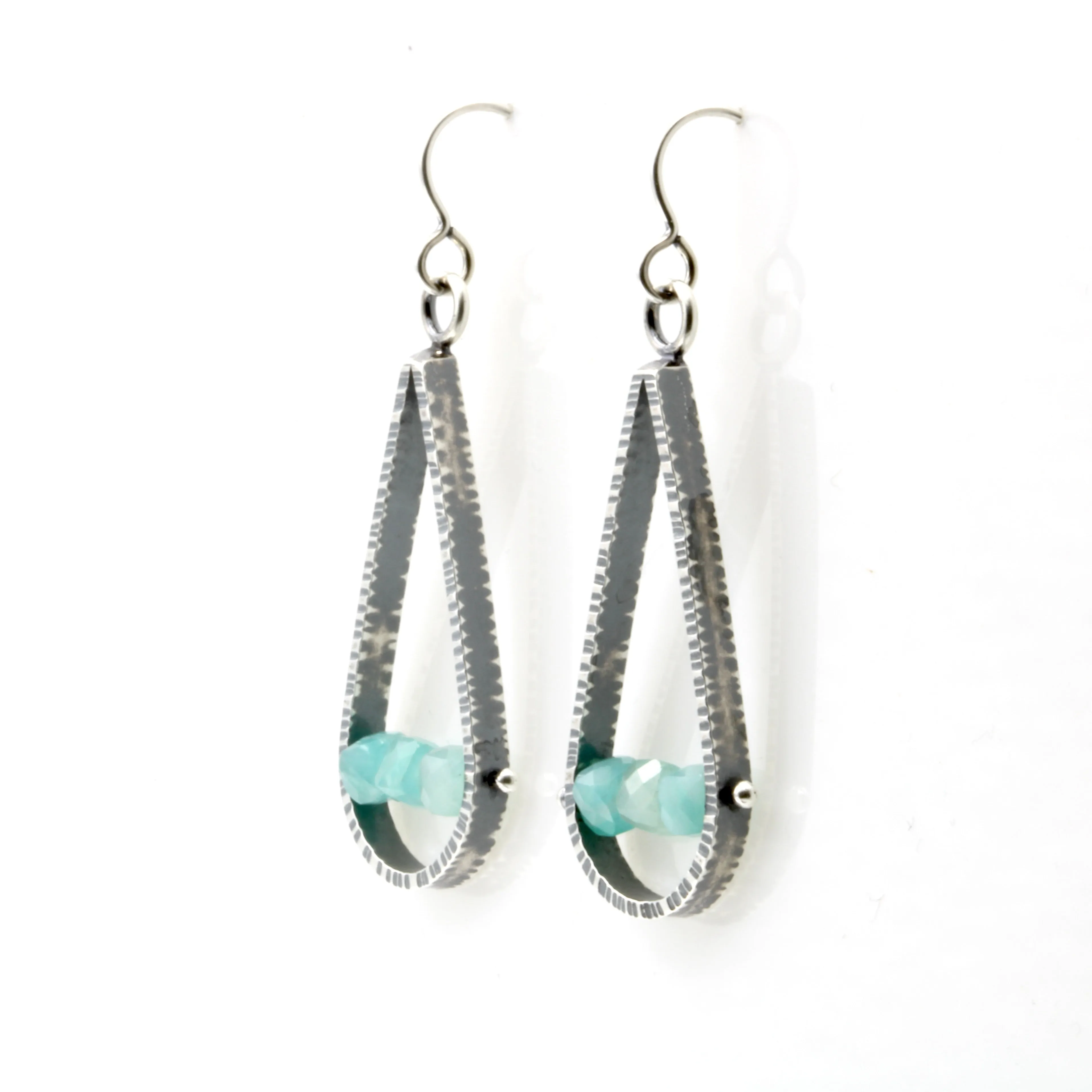 Amazonite Teardrop Earrings