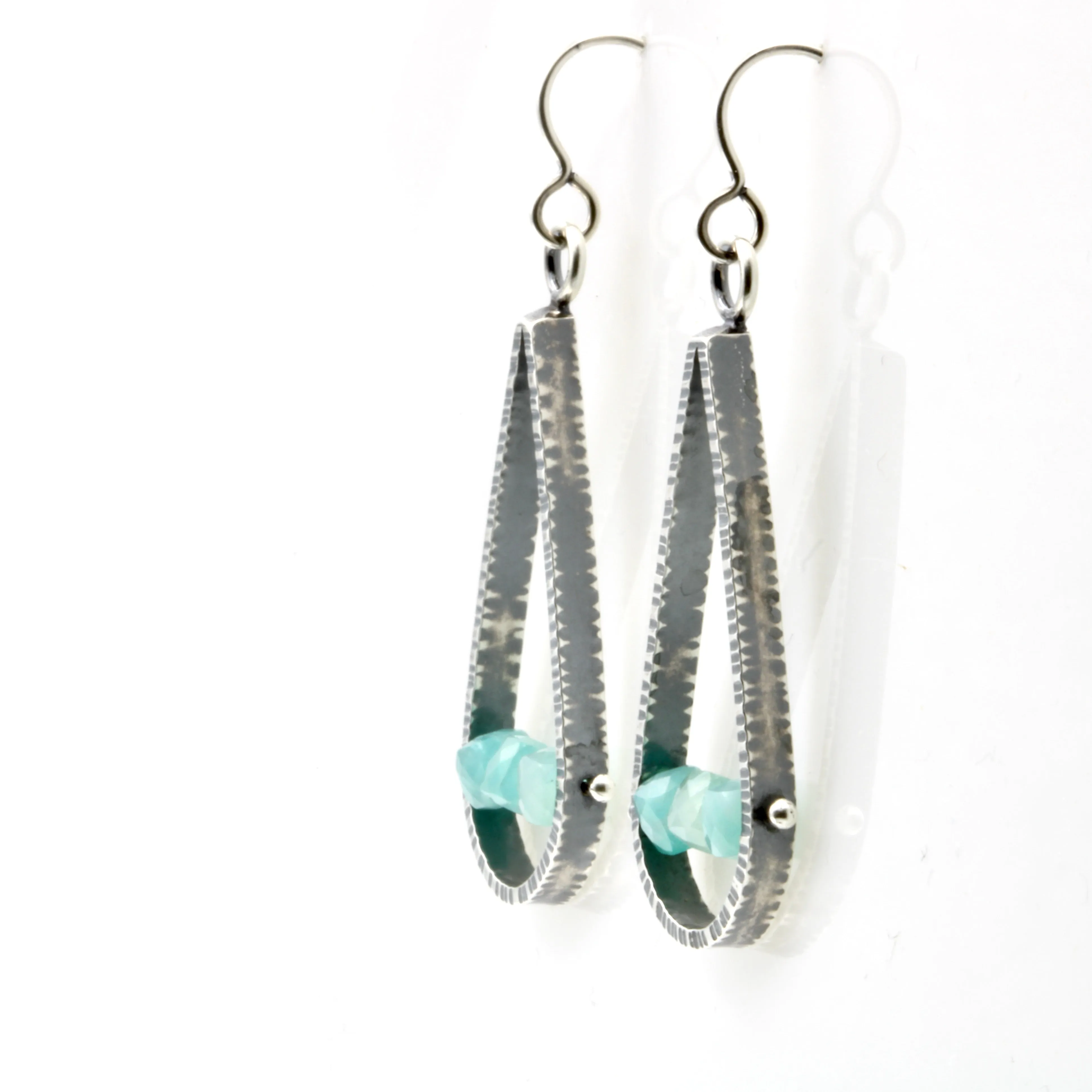 Amazonite Teardrop Earrings