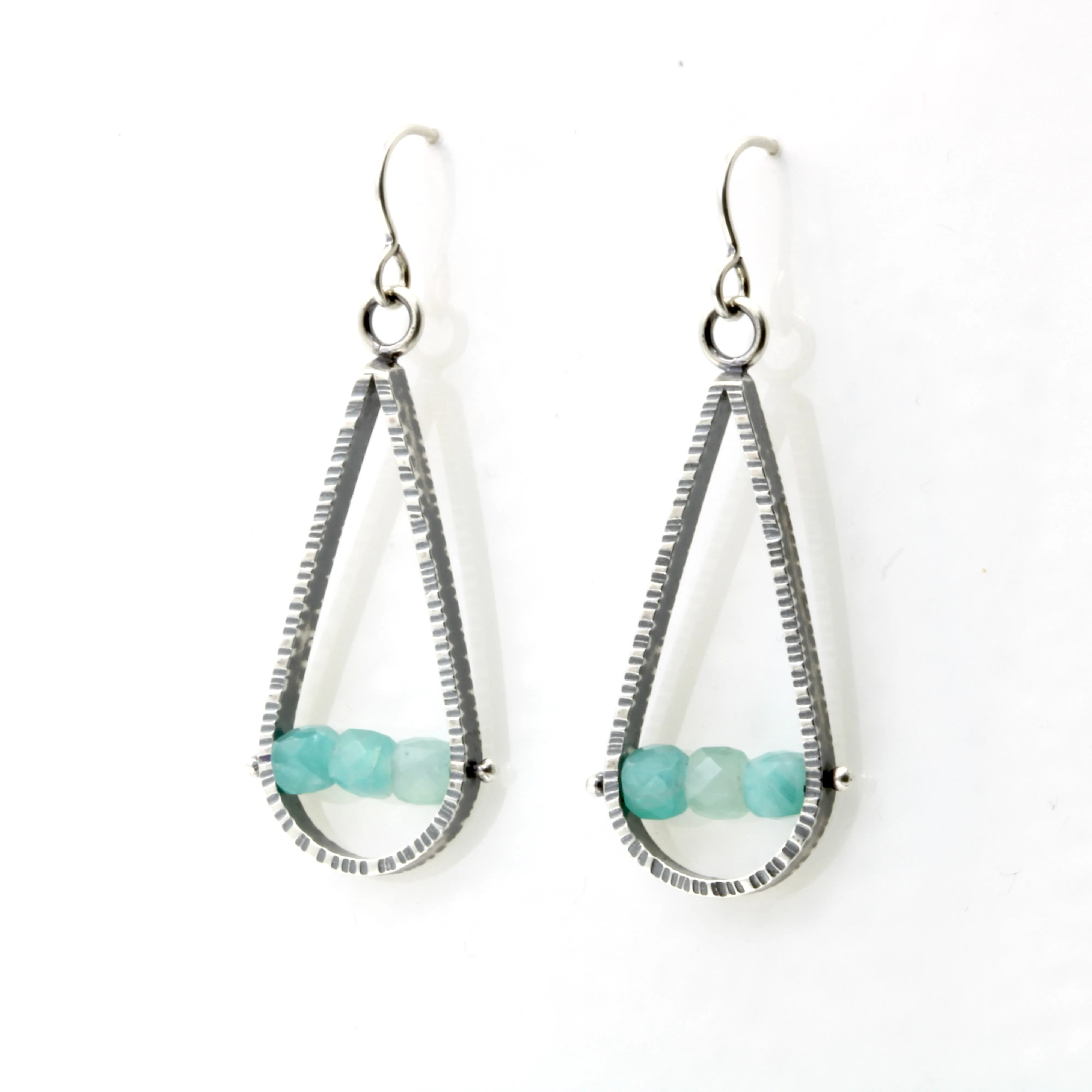 Amazonite Teardrop Earrings