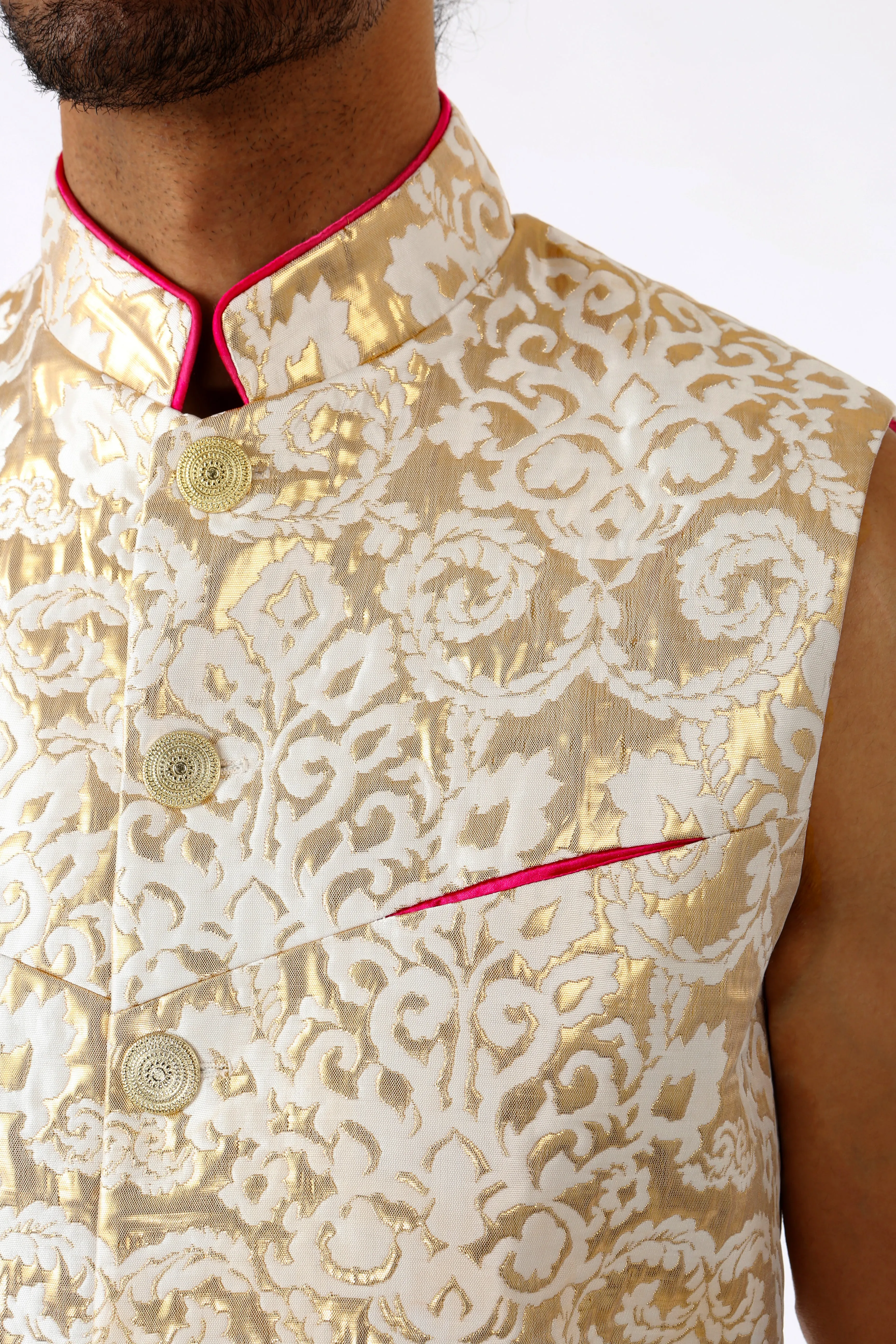 ARJUN Intricate Metallic Vest