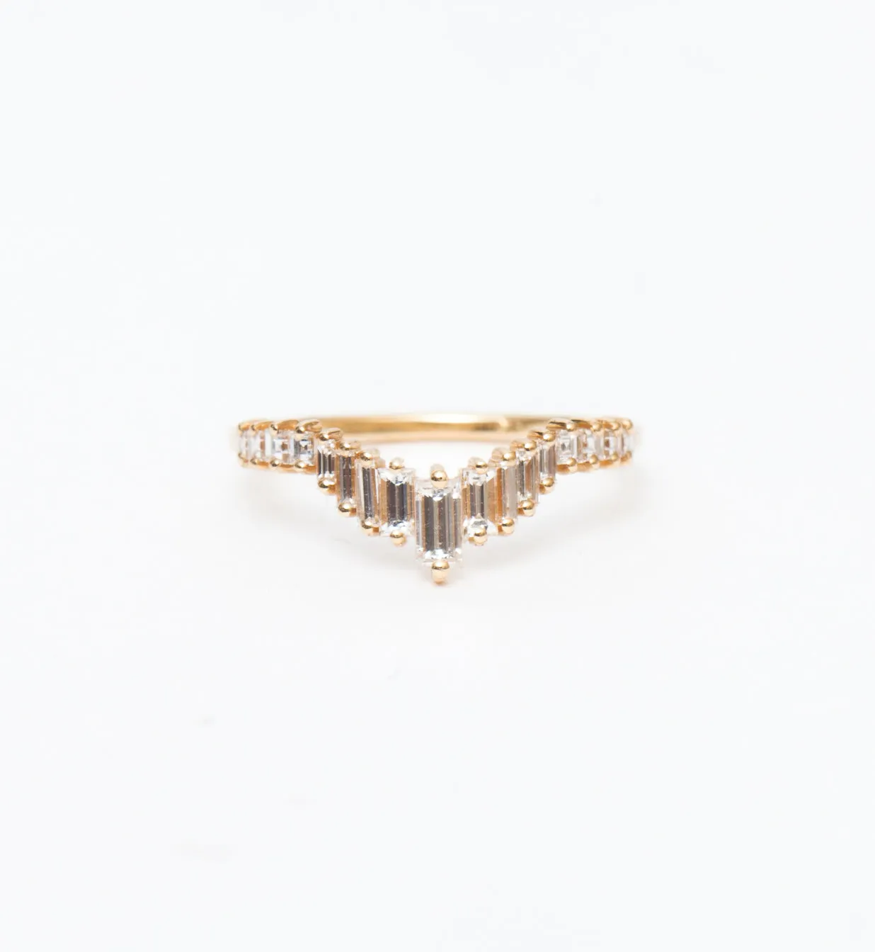 Art Deco Tiara Wedding Ring