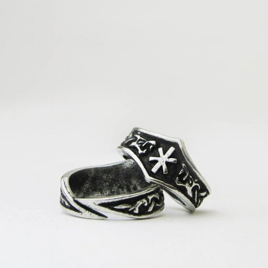 Asgard Jera Letter J Rune Ring - Adjustable