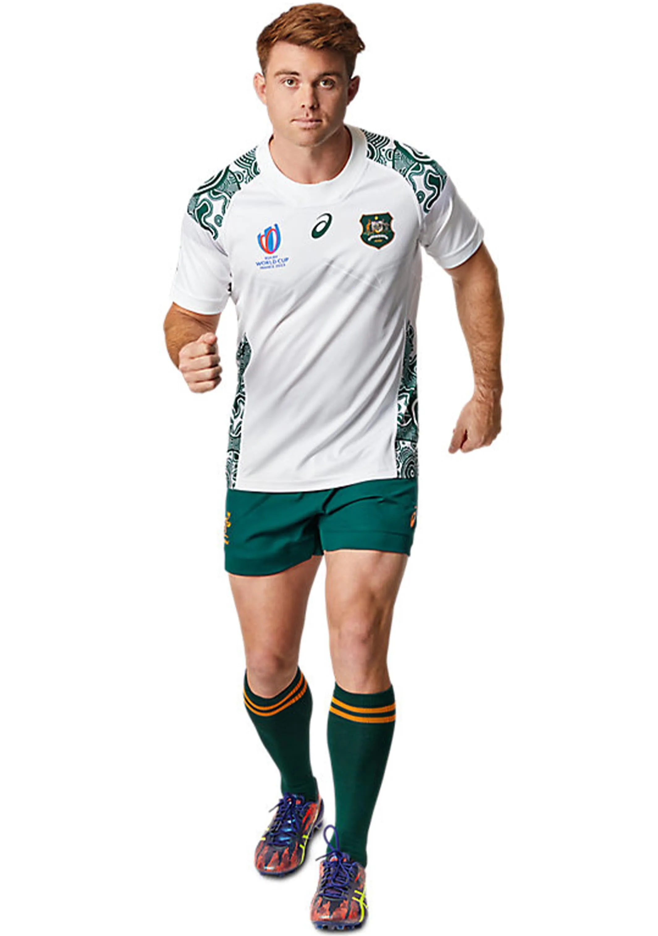 Asics Mens Wallabies RWC23 Replica Alternate Jersey <br> 2111B696 100