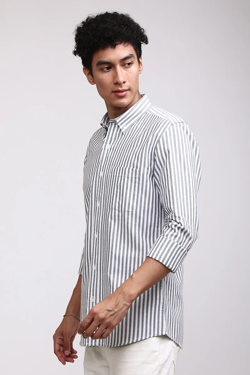 Basic Stripe Grey Shirt