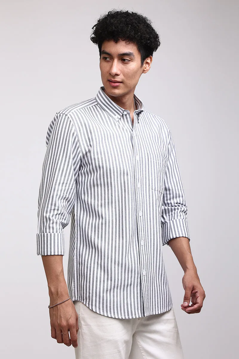 Basic Stripe Grey Shirt