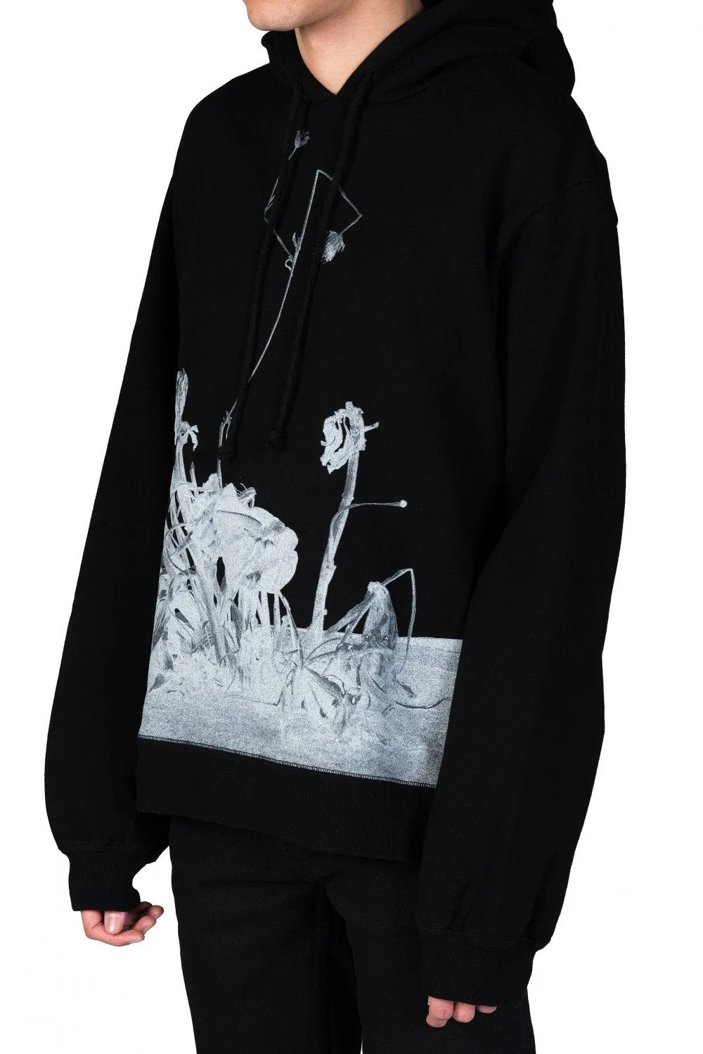 Black Akari Print Hoodie