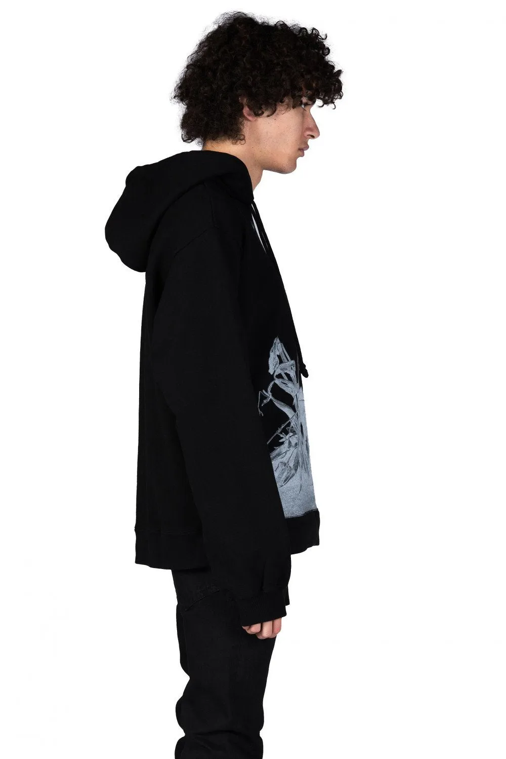 Black Akari Print Hoodie