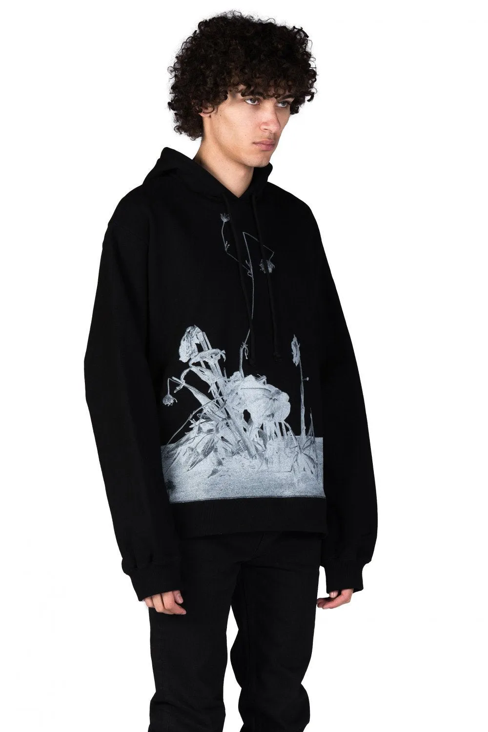 Black Akari Print Hoodie