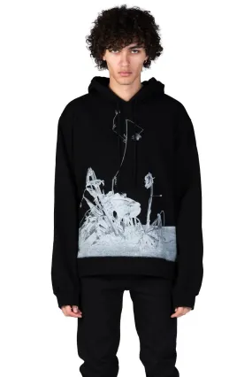 Black Akari Print Hoodie