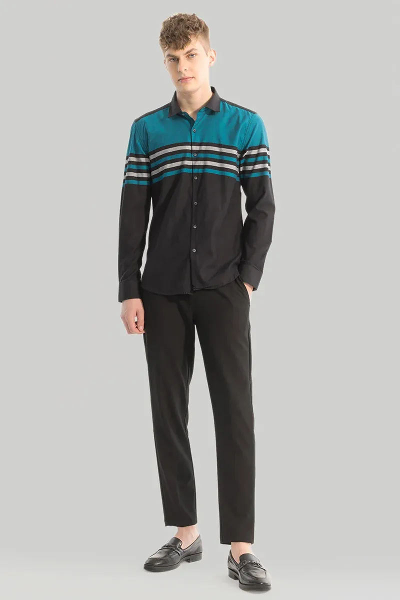 Black Stripes Slim Fit Shirt