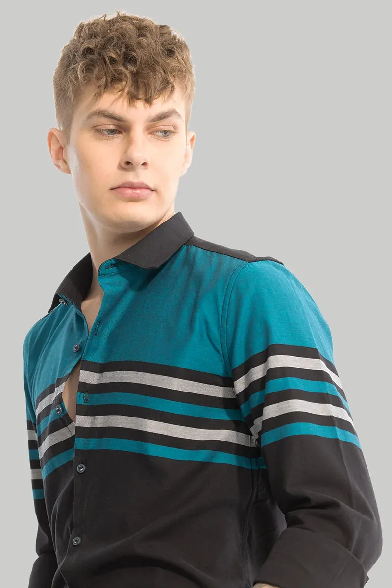 Black Stripes Slim Fit Shirt