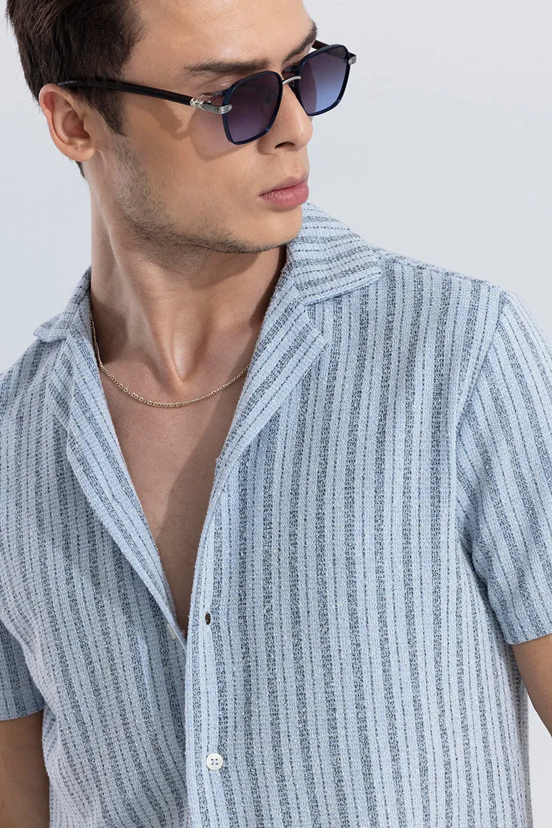 Blaze Stripe Blue Knitted Shirt