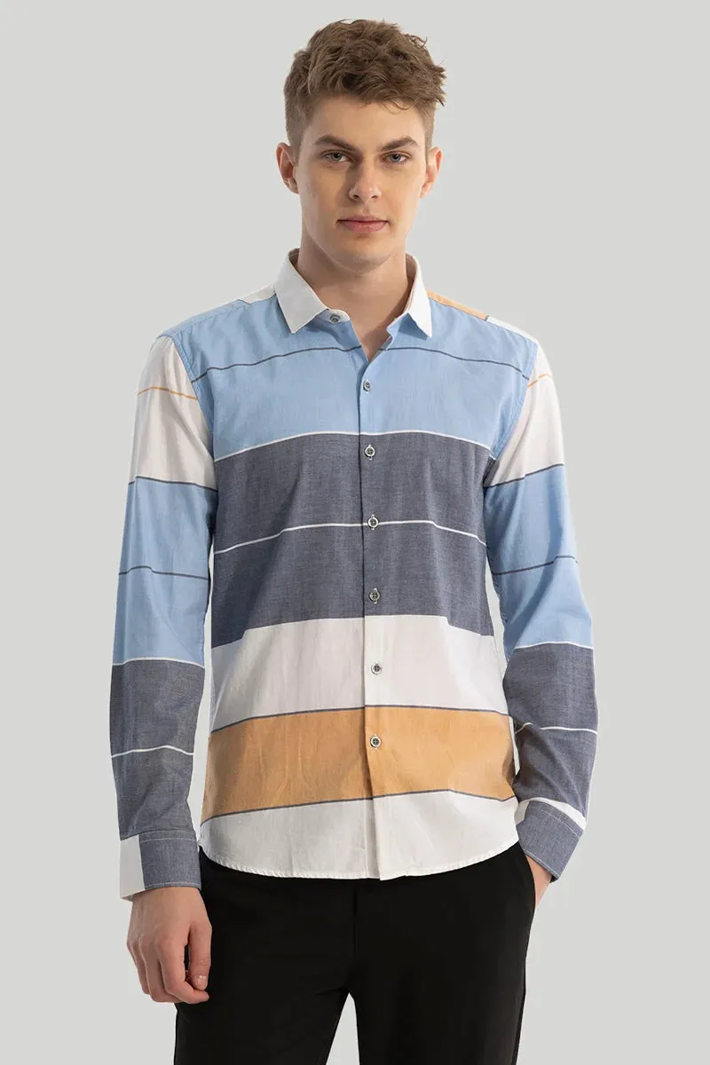 Blue Stripes Slim Fit Shirt