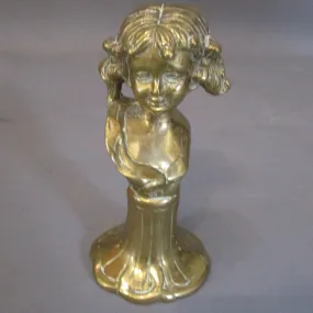 Bronze Female Bust Figure Antique Art Nouveau c1910