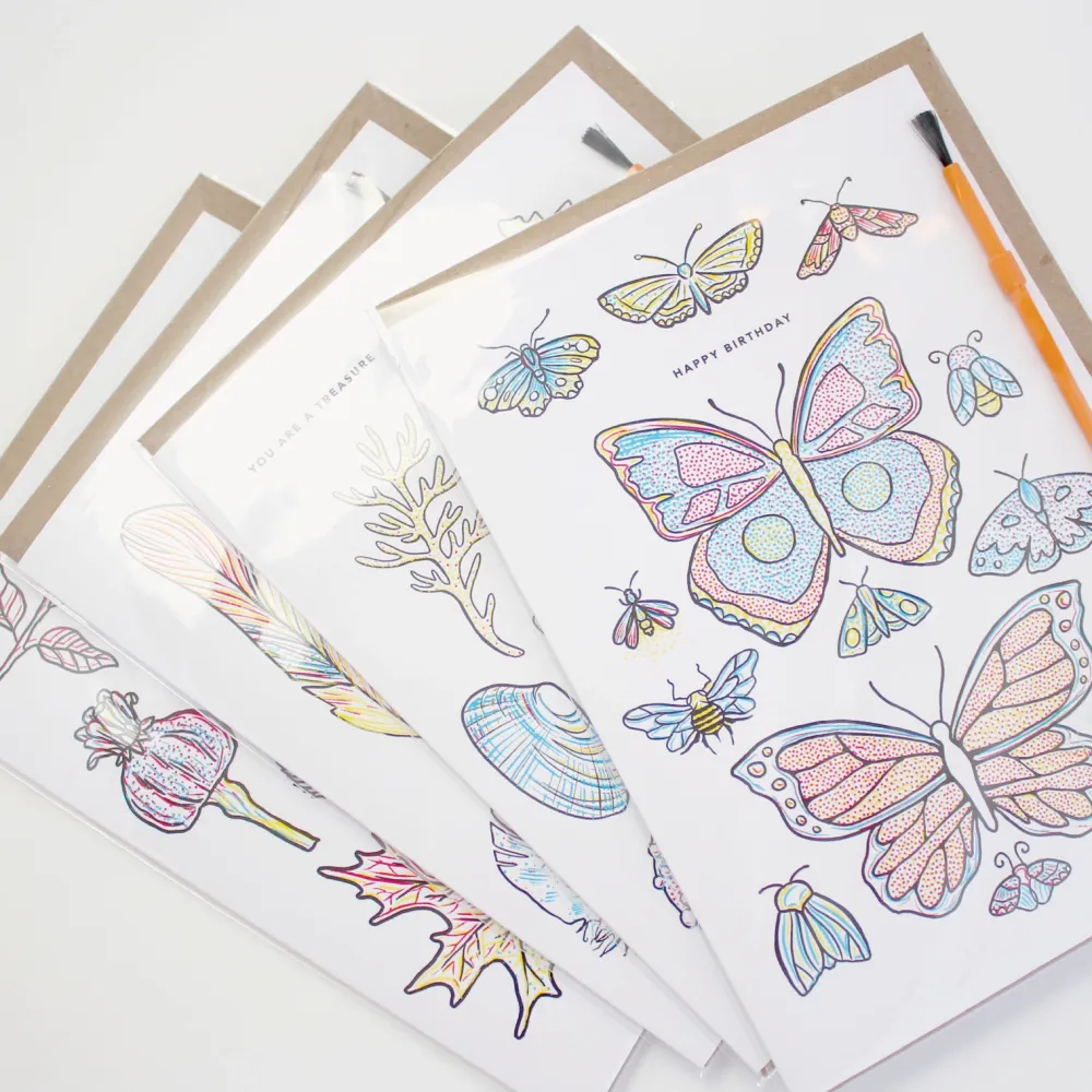 Butterfly Paint With Water Birthday Card