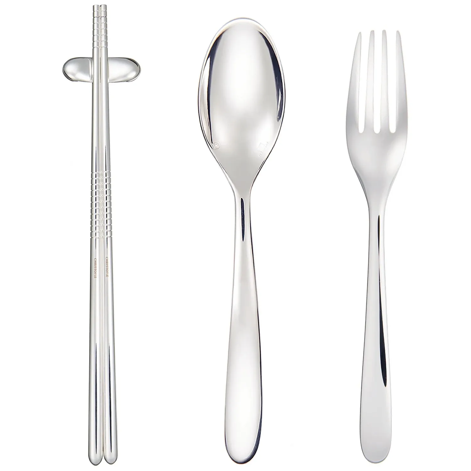 Christofle Paris - Mood Asia - Silver Plated 24-Piece Flatware Set