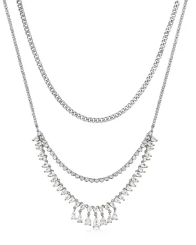 Colette Shaker Statement Necklace- Silver