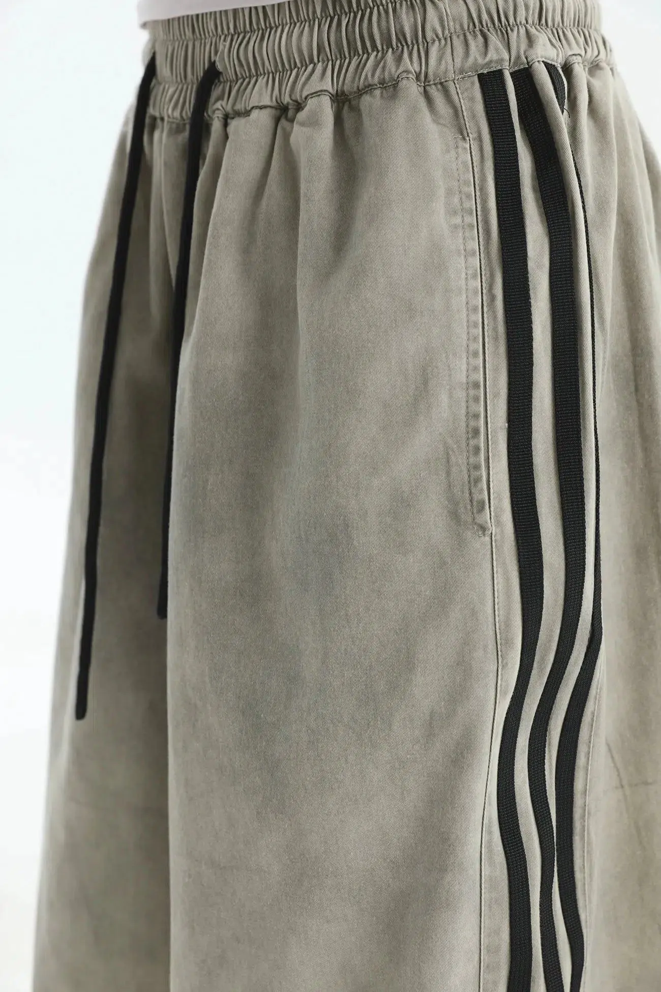 Drawstring Three-Stripes Pants