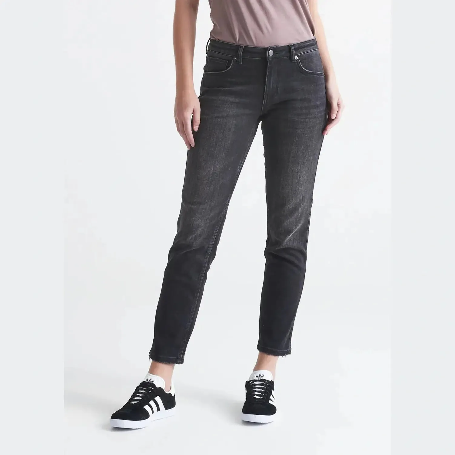 Duer Performance Denim Girlfriend Jean ~ Vintage Black