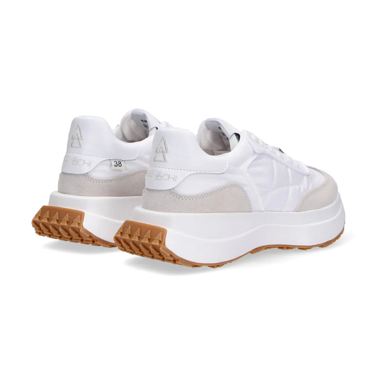 Elena Iachi sneaker Space tessuto camoscio bianco