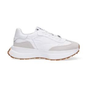 Elena Iachi sneaker Space tessuto camoscio bianco