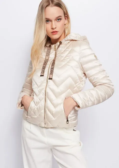 Gaudì Women's light jacket with hood 311BD35002 2205 beige