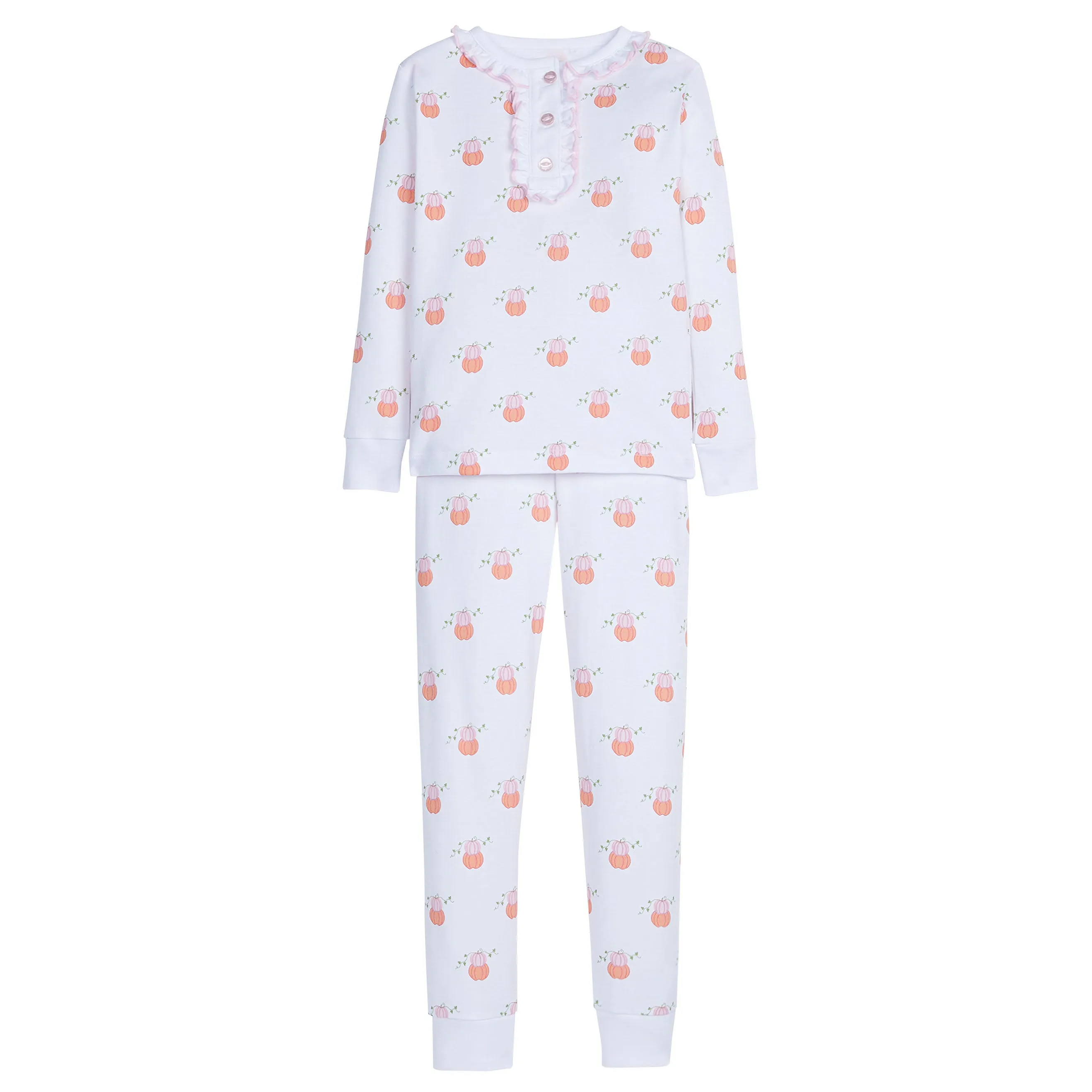 Girl Printed Jammies - Pumpkin Stacks