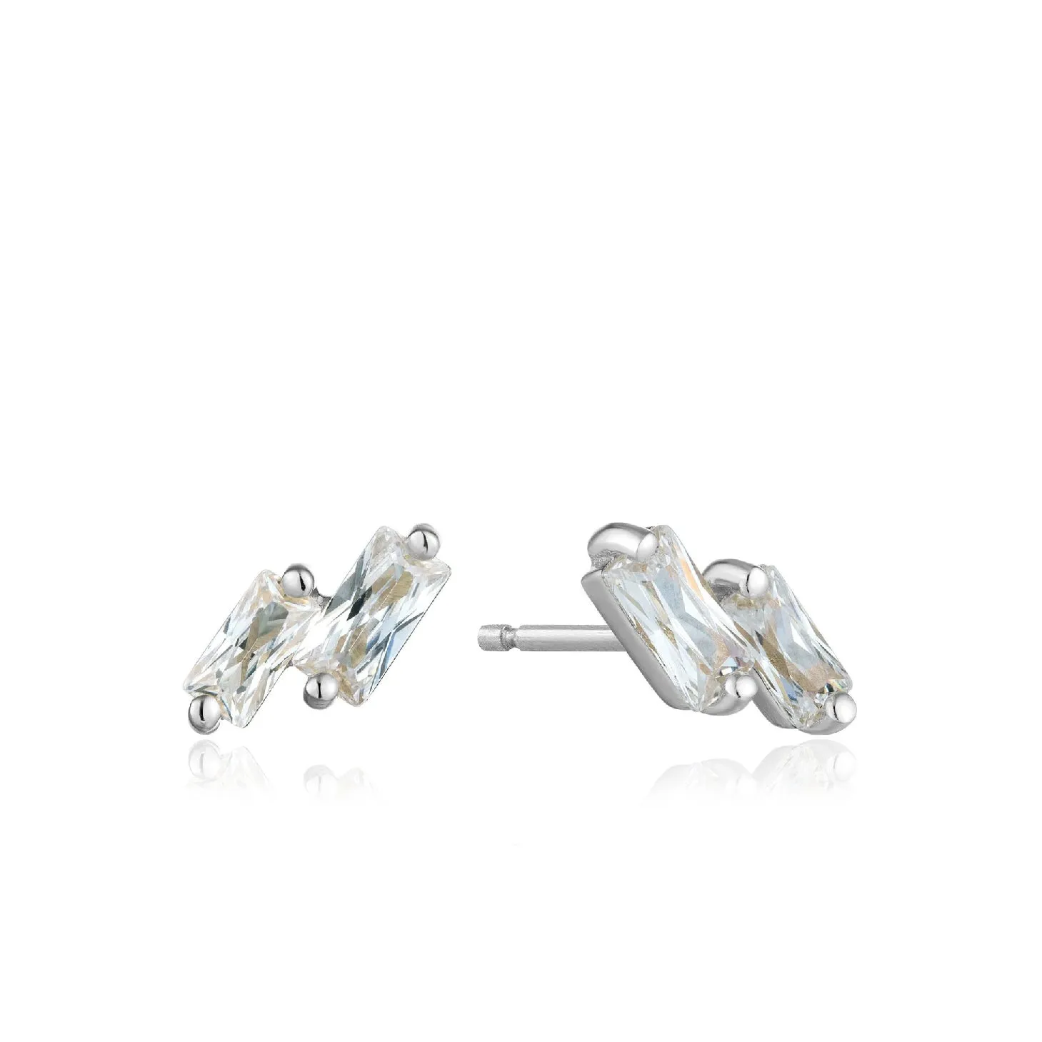 Glow Stud Earrings - Silver