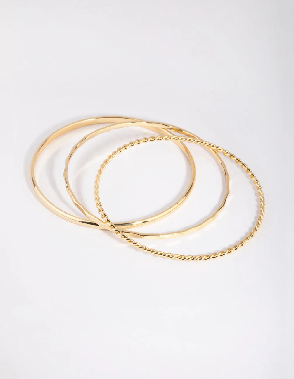 Gold Plated Mixed Bangle Pack