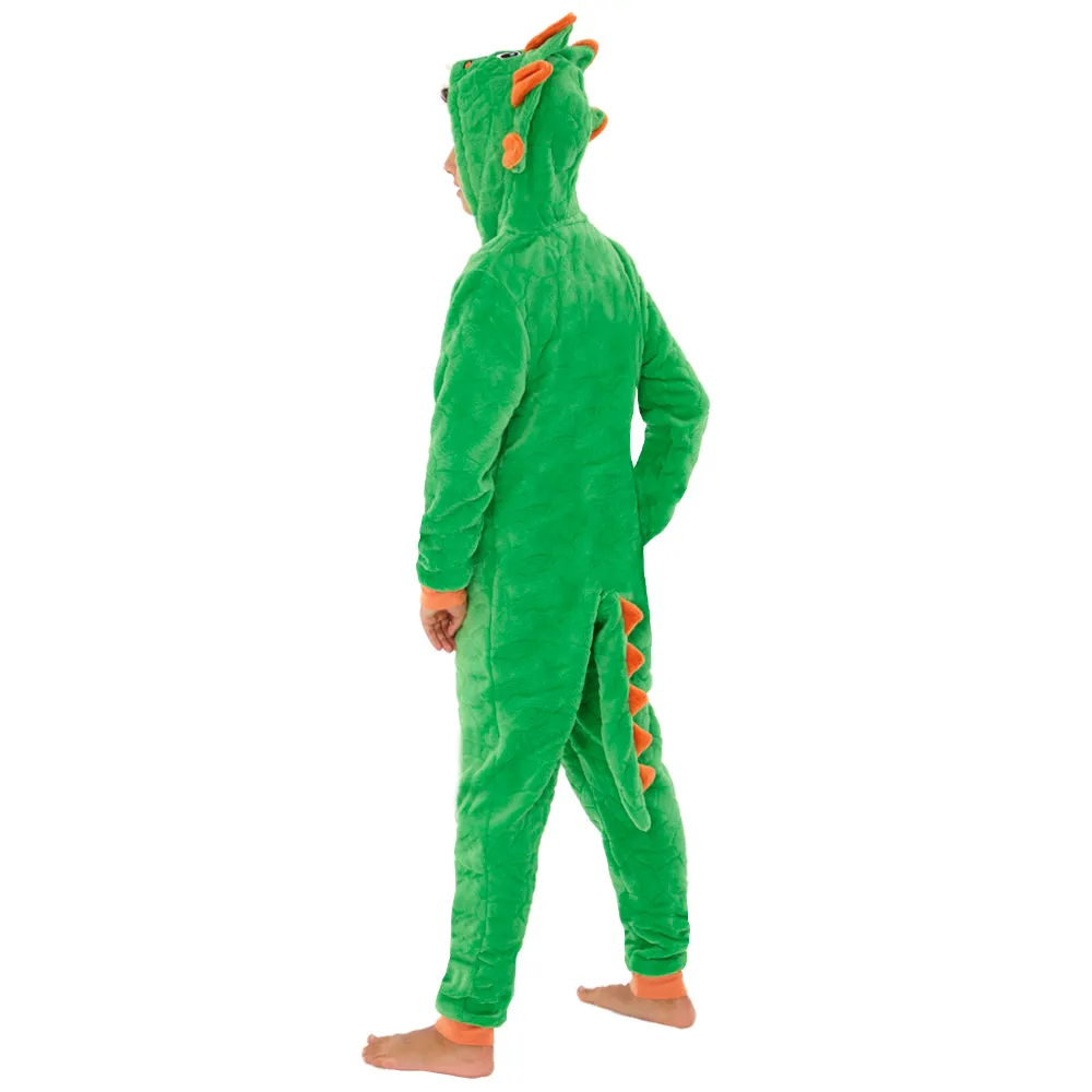 Green & Red Boys Dinosaur Onesie