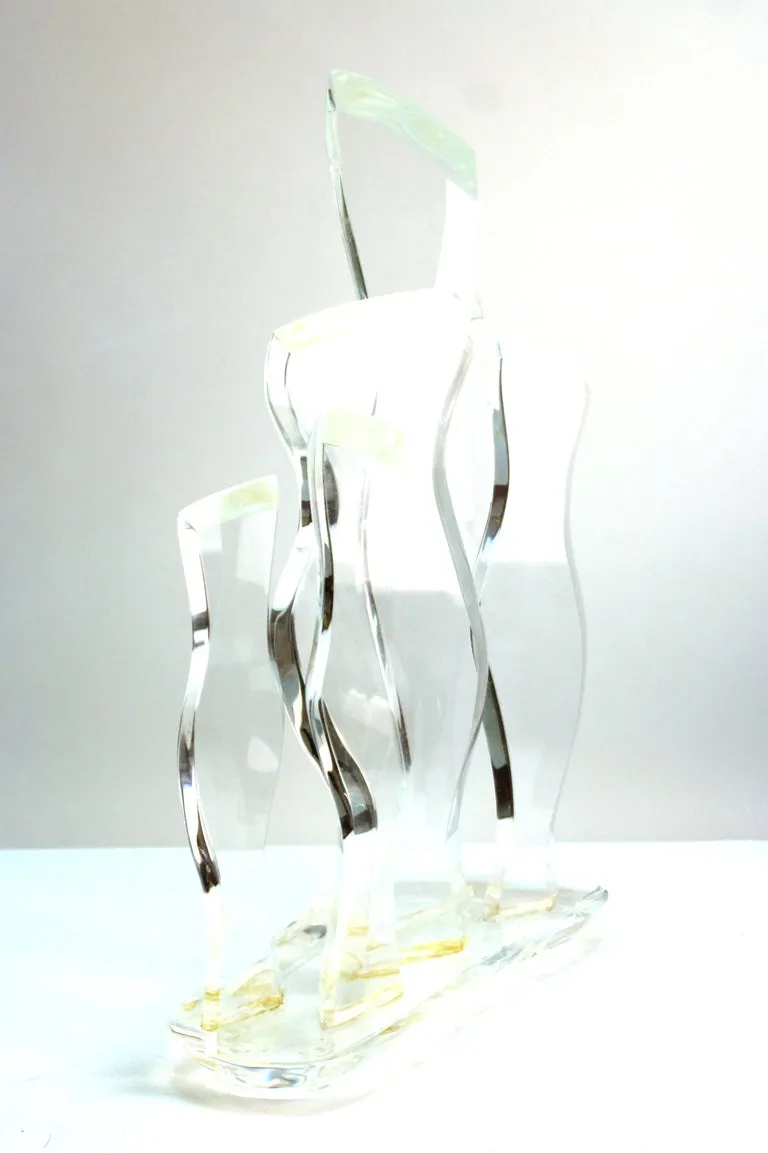 Hivo Van Teal Mid-Century Modern Abstract Lucite Sculpture