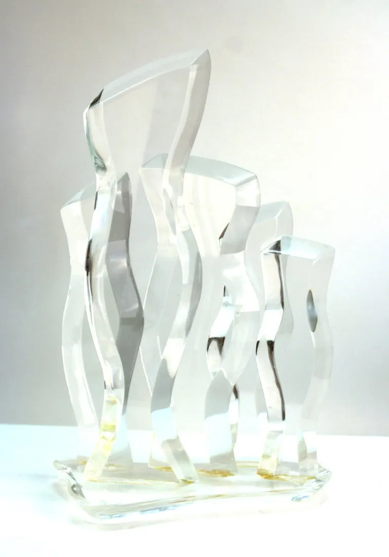 Hivo Van Teal Mid-Century Modern Abstract Lucite Sculpture