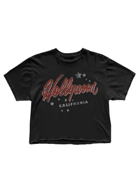 Hollywood Cut-Off Tee (Black)