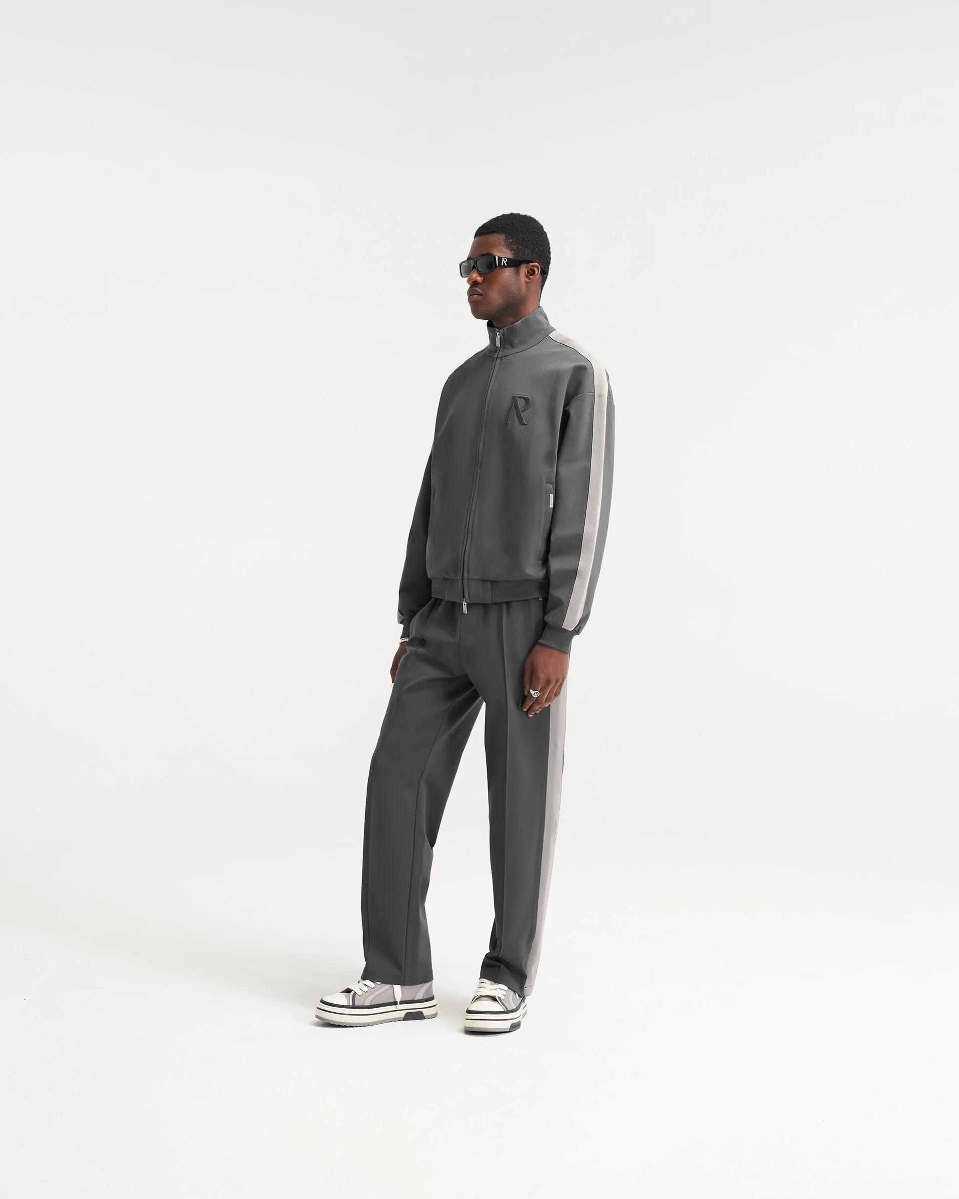 Initial Tracksuit Jacket - Grey