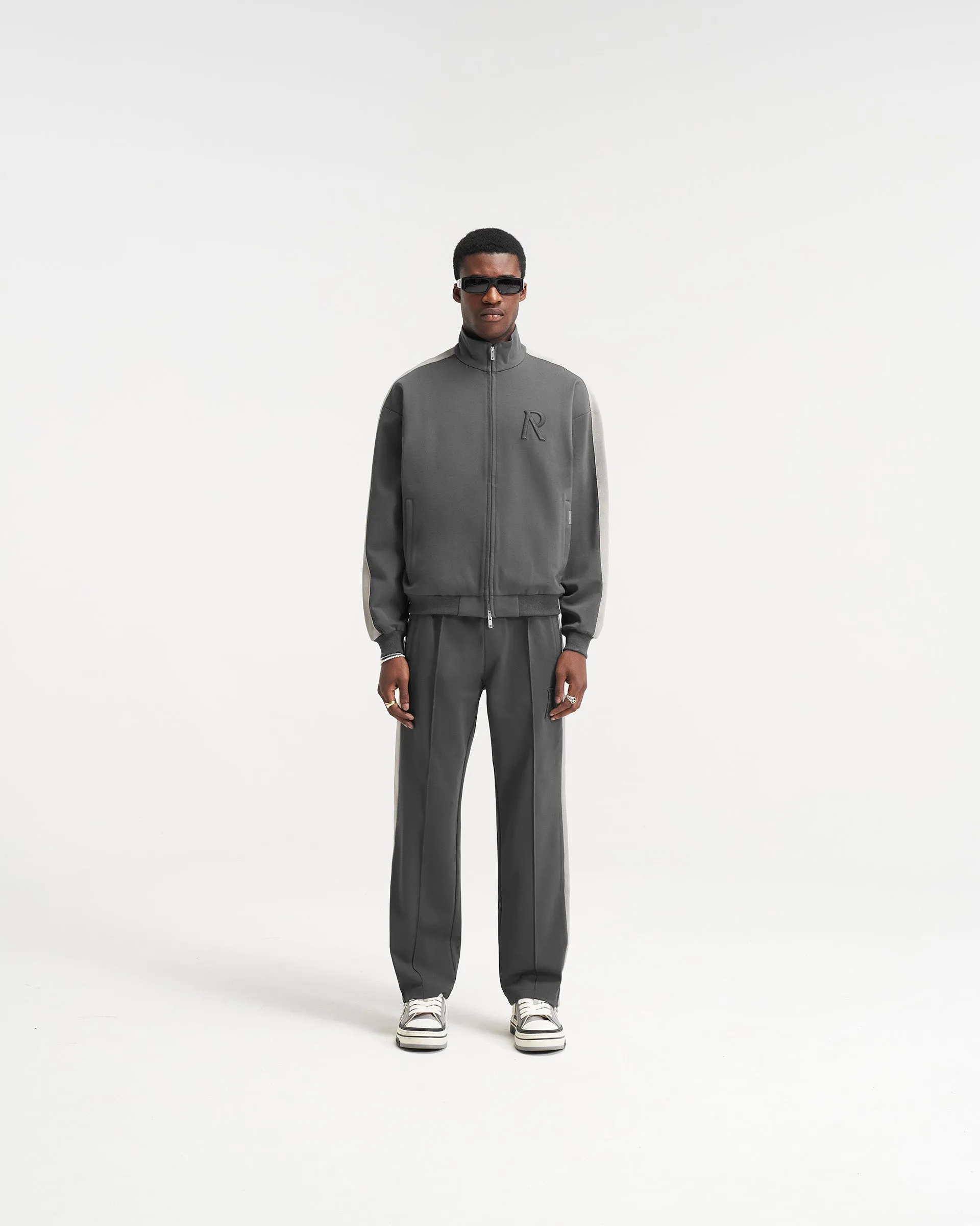 Initial Tracksuit Jacket - Grey